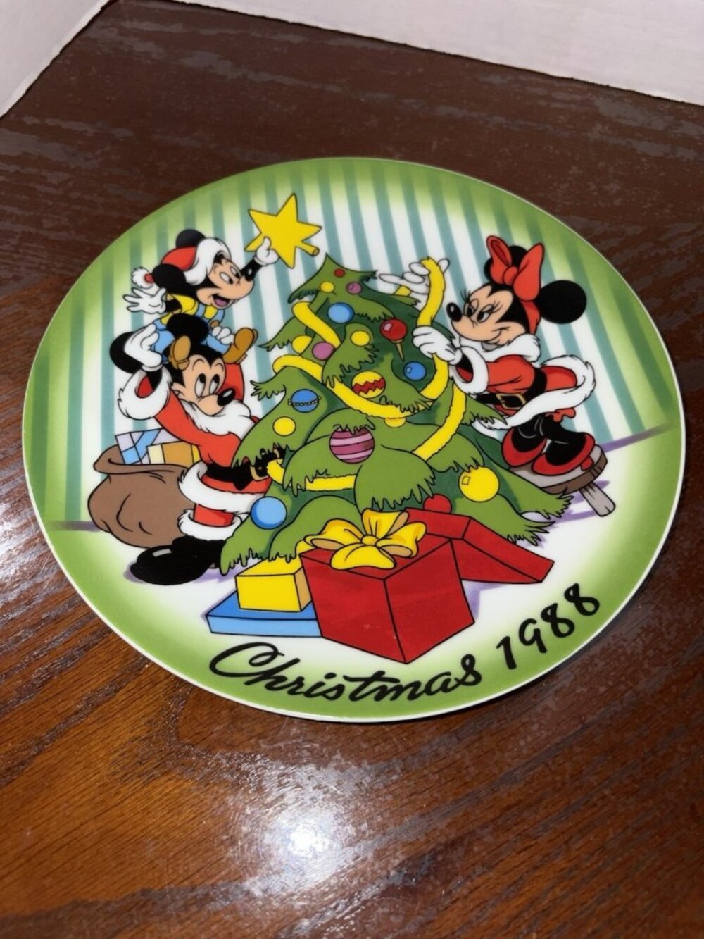 Disney Mickey & Minnie Christmas 1988 The Tree Trimming VTG Ltd Edition
